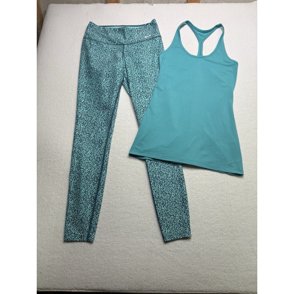 Nike Dri Fit Slim Leggings Printed Active Training Running Gym Yoga S Bundle